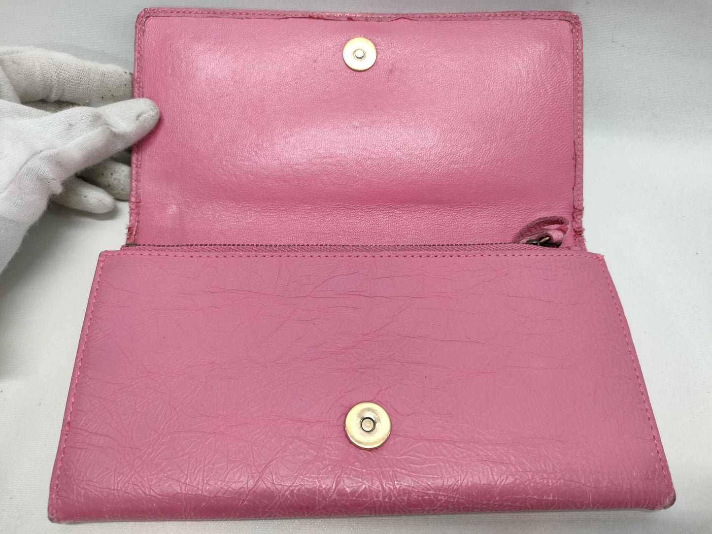 BALENCIAGA Pink Long Wallet