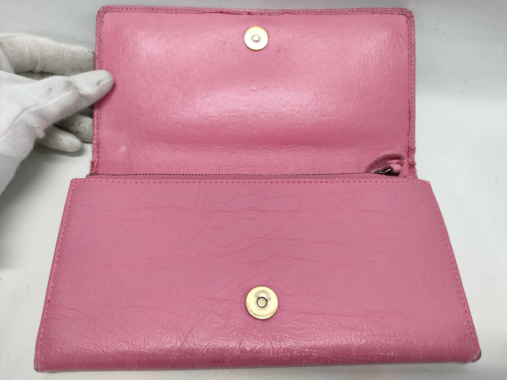 BALENCIAGA Pink Long Wallet