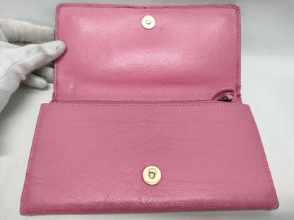 BALENCIAGA Pink Long Wallet