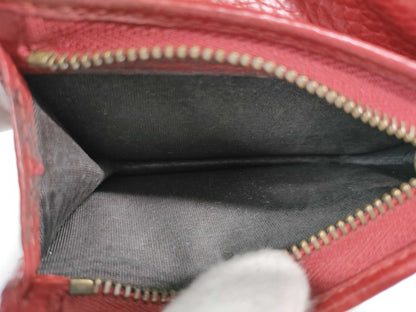 GUCCI Animalier Tiger Bifold Wallet Red