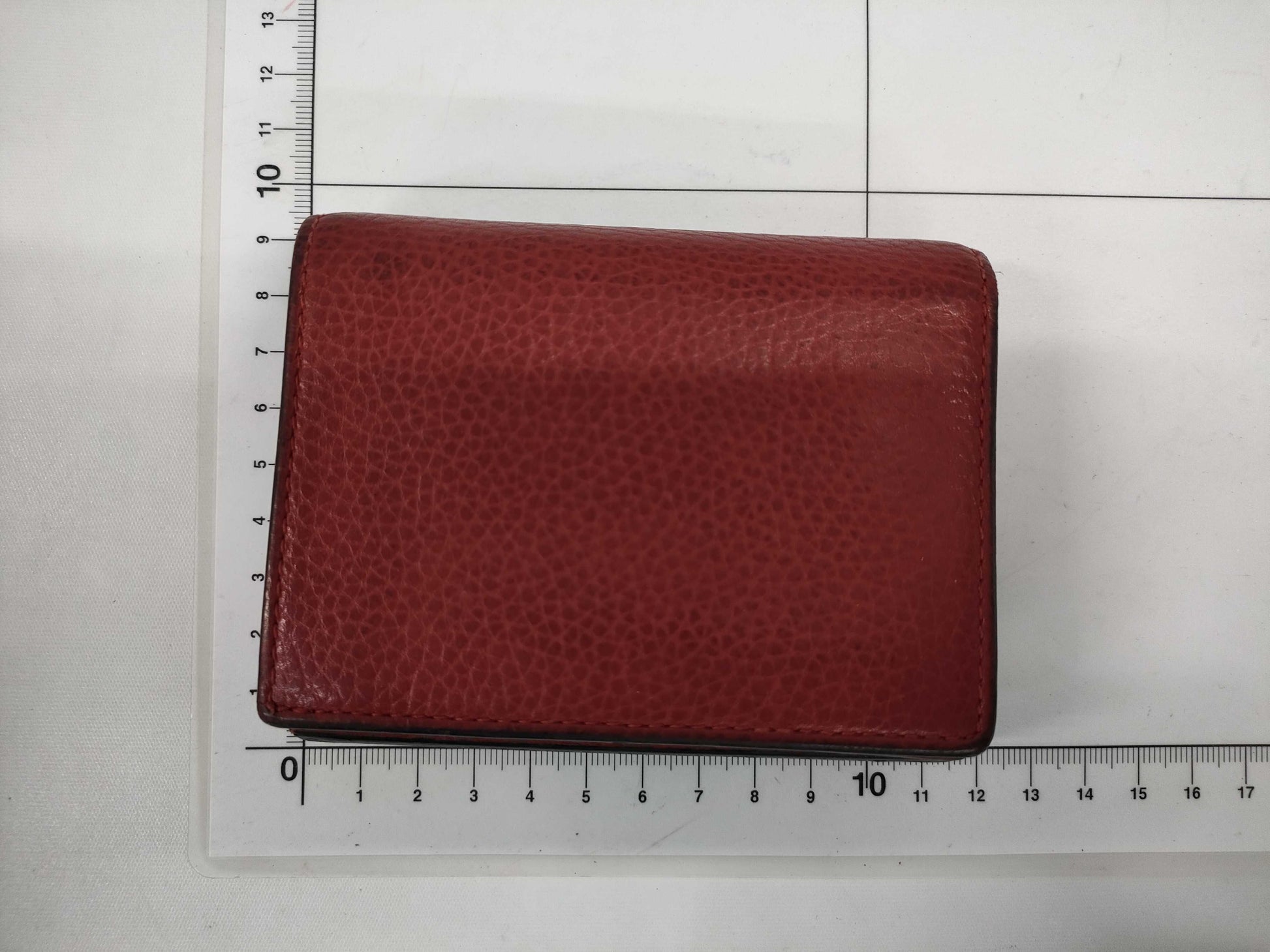 GUCCI Animalier Tiger Bifold Wallet Red