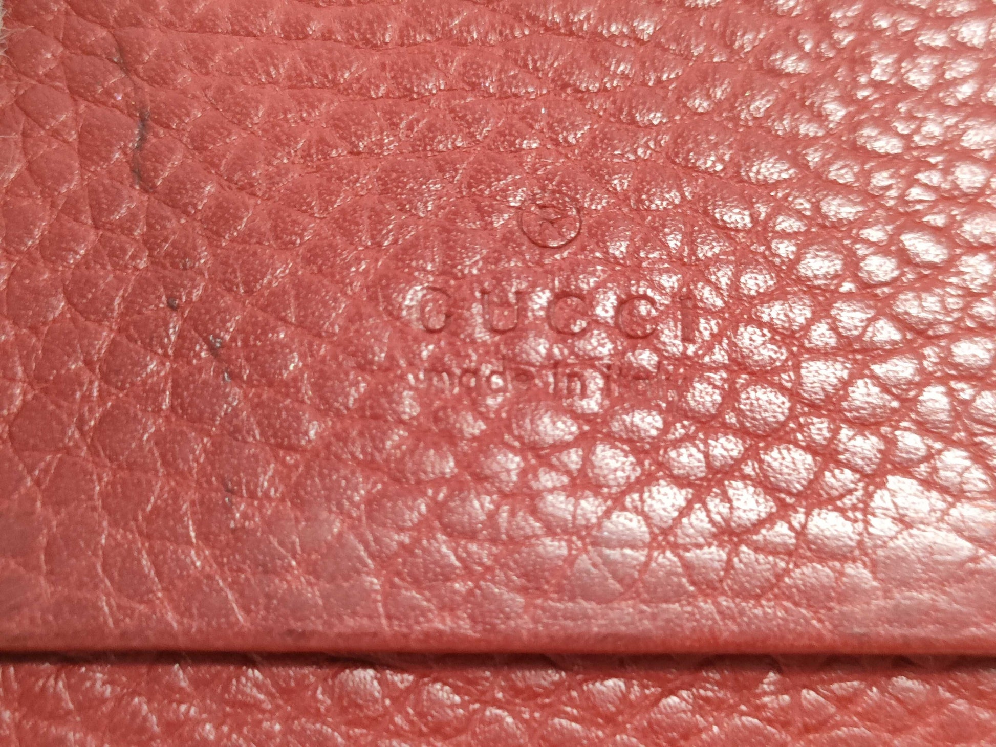 GUCCI Animalier Tiger Bifold Wallet Red