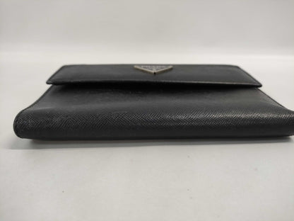 PRADA Prada Tri-fold Wallet Black Wallet