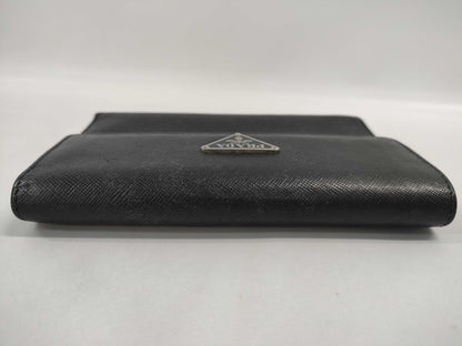 PRADA Prada Tri-fold Wallet Black Wallet