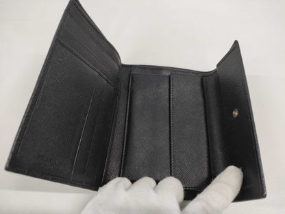 PRADA Prada Tri-fold Wallet Black Wallet