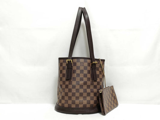 LOUIS VUITTON RFID Unverified AR0938 Damier Louis Vuitton Damier Bucket Shoulder Bag