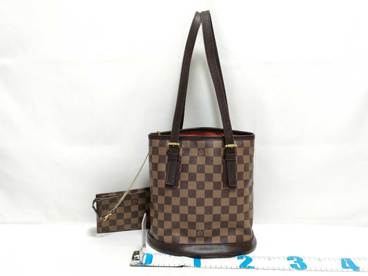 LOUIS VUITTON RFID Unverified AR0938 Damier Louis Vuitton Damier Bucket Shoulder Bag
