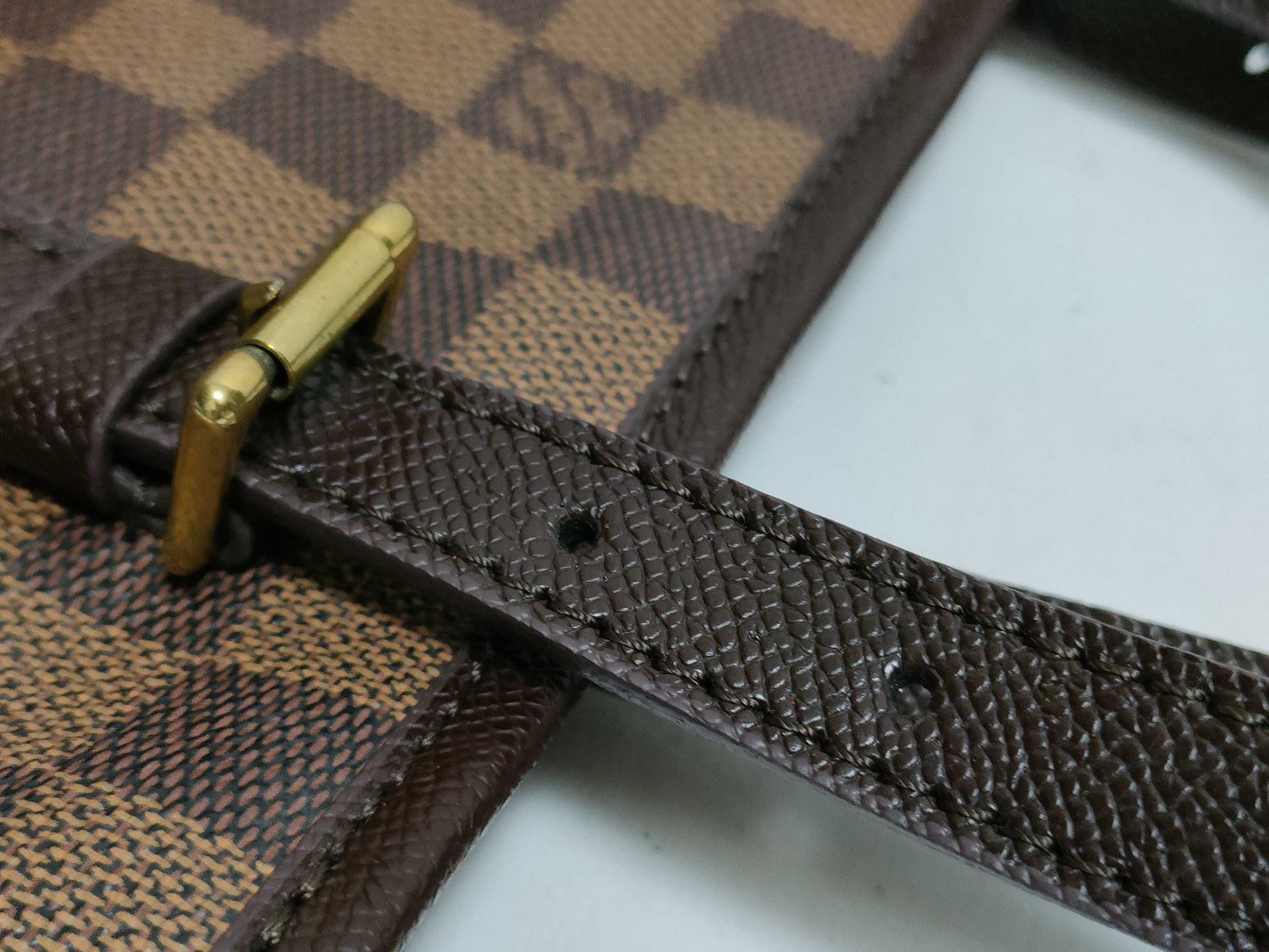 LOUIS VUITTON RFID Unverified AR1908 Damier Louis Vuitton Damier Bucket Shoulder Bag