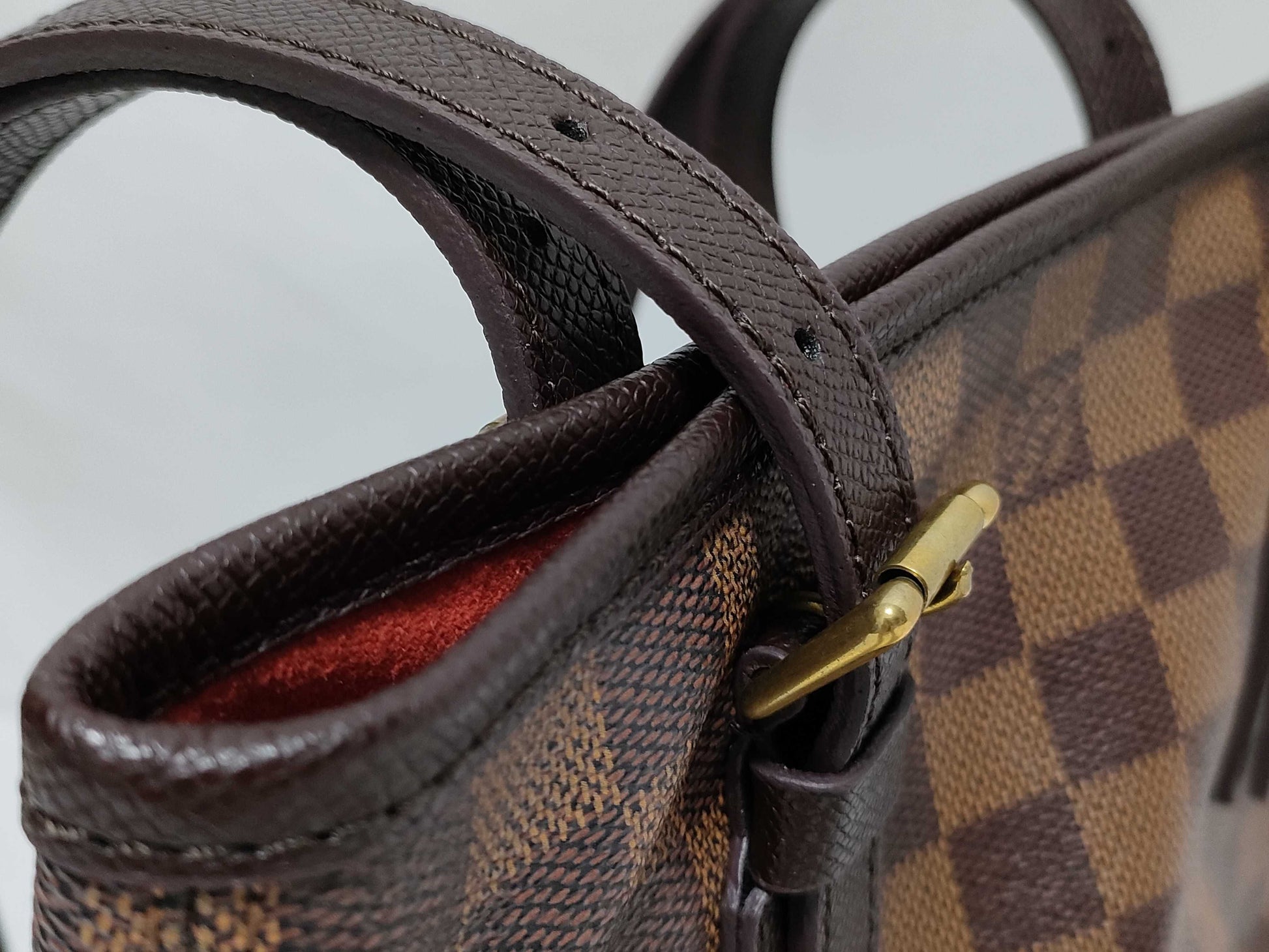 LOUIS VUITTON RFID Unverified AR1908 Damier Louis Vuitton Damier Bucket Shoulder Bag
