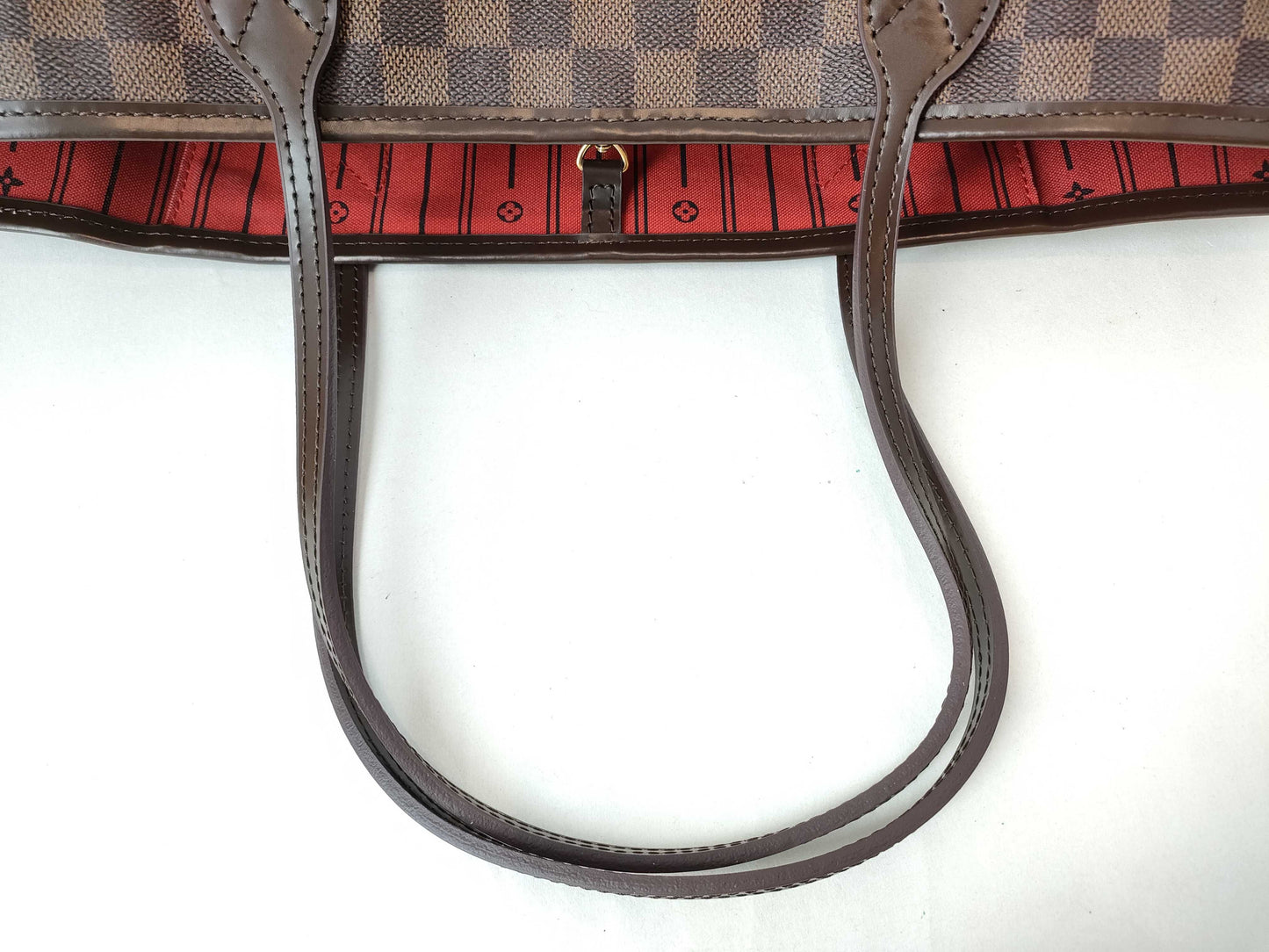 LOUIS VUITTON RFID verification failed CA4150 Damier Louis Vuitton Neverfull Damier Tote Bag