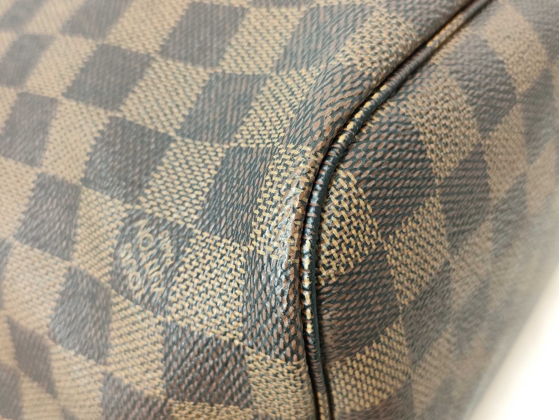 LOUIS VUITTON RFID verification failed CA4150 Damier Louis Vuitton Neverfull Damier Tote Bag