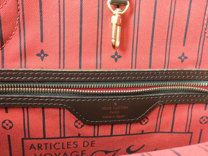 LOUIS VUITTON RFID verification failed CA4150 Damier Louis Vuitton Neverfull Damier Tote Bag