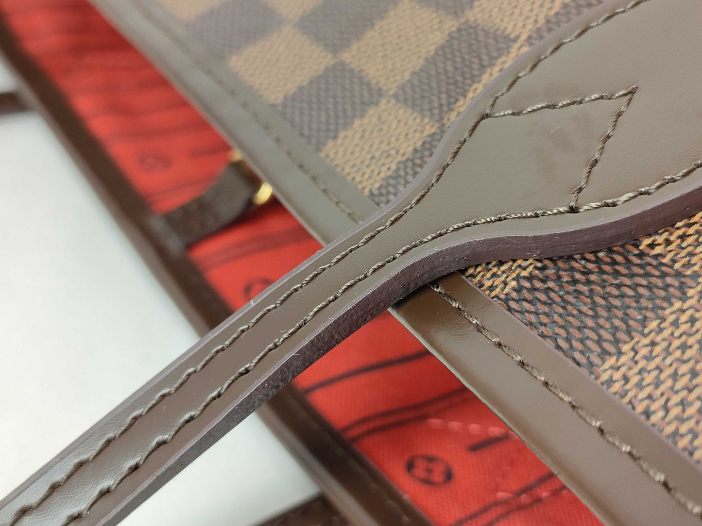 LOUIS VUITTON RFID verification failed CA4150 Damier Louis Vuitton Neverfull Damier Tote Bag