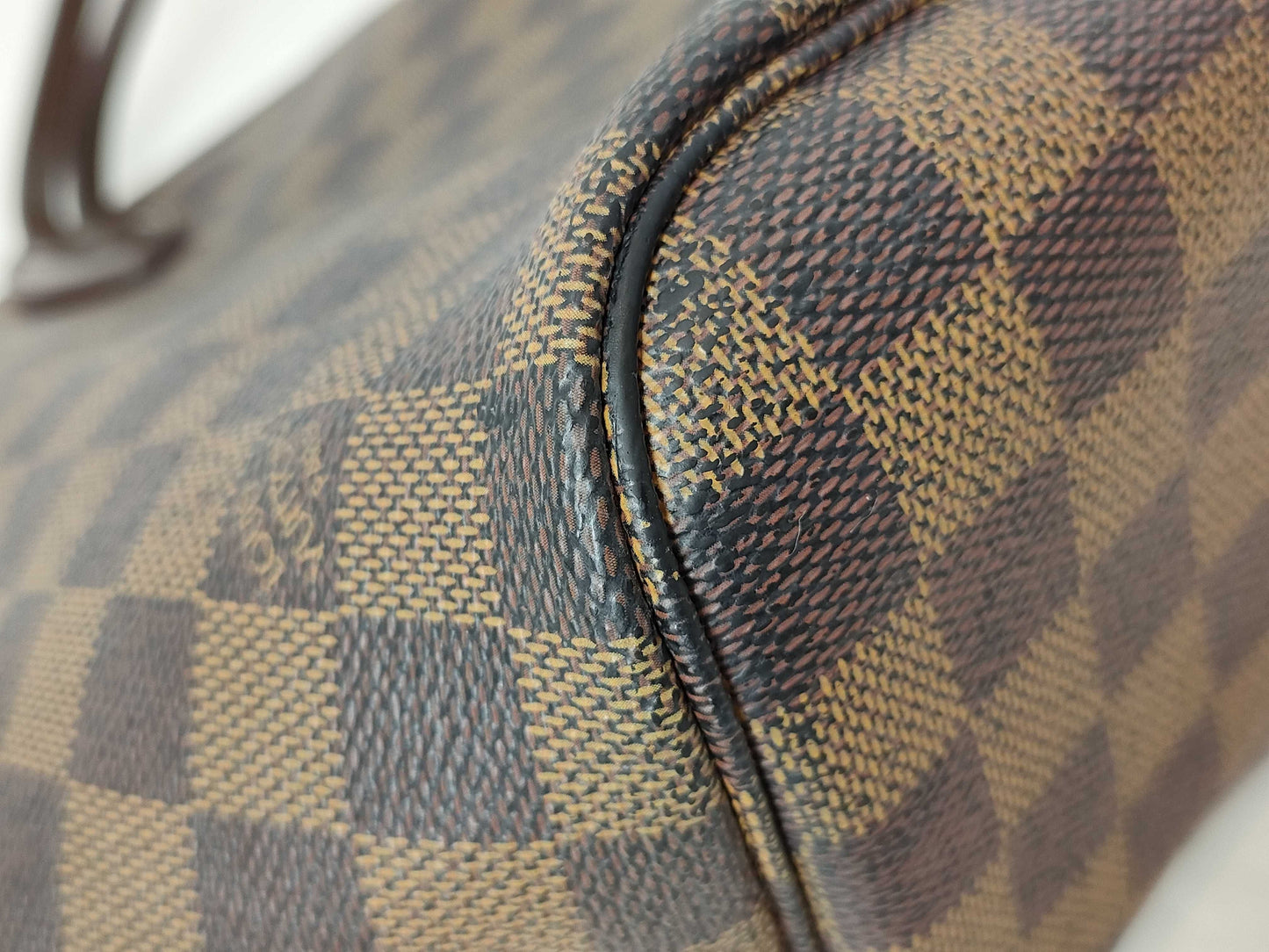LOUIS VUITTON RFID verification failed SP5008 Damier Louis Vuitton Neverfull Damier Tote Bag