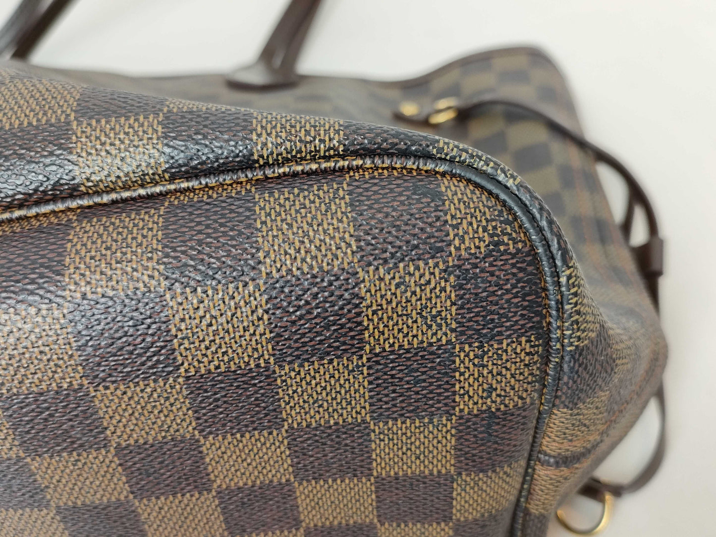 LOUIS VUITTON RFID verification failed SP5008 Damier Louis Vuitton Neverfull Damier Tote Bag