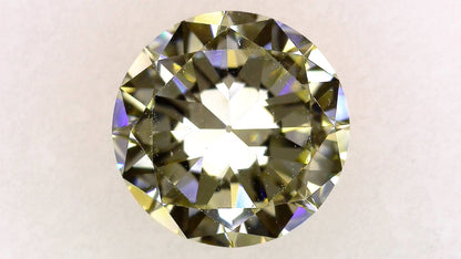 4.948ct Under N VS1 Fair/Gold/Gold Fine Natural 11.47-11.57 x 6.17mm Loose Diamond
