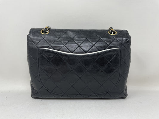 CHANEL Mini Matelasse Shoulder Bag, Lambskin, Two-Tone, with Seal