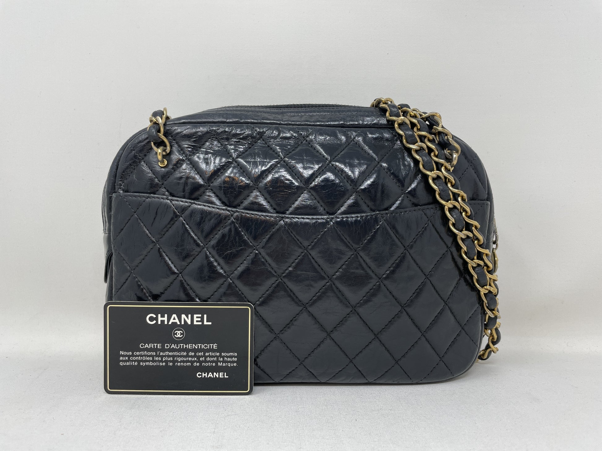 CHANEL Matelasse Shoulder Bag with Seal Card