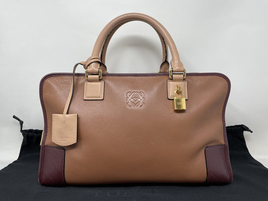 LOEWE Amazona Anagram Two-Tone Handbag