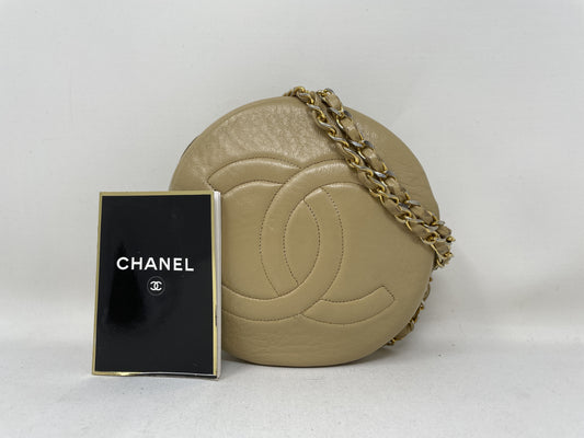 CHANEL Matelasse Coco Mark Round Shoulder Bag