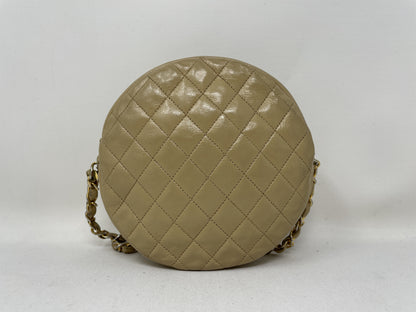 CHANEL Matelasse Coco Mark Round Shoulder Bag