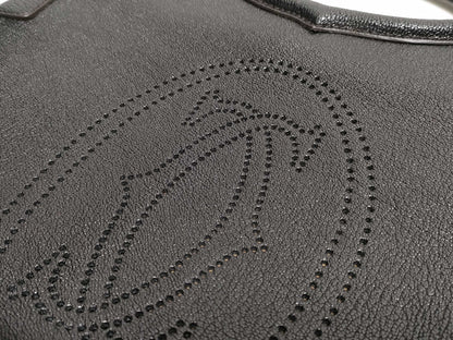 Cartier Marcello Handbag in Black Goatskin