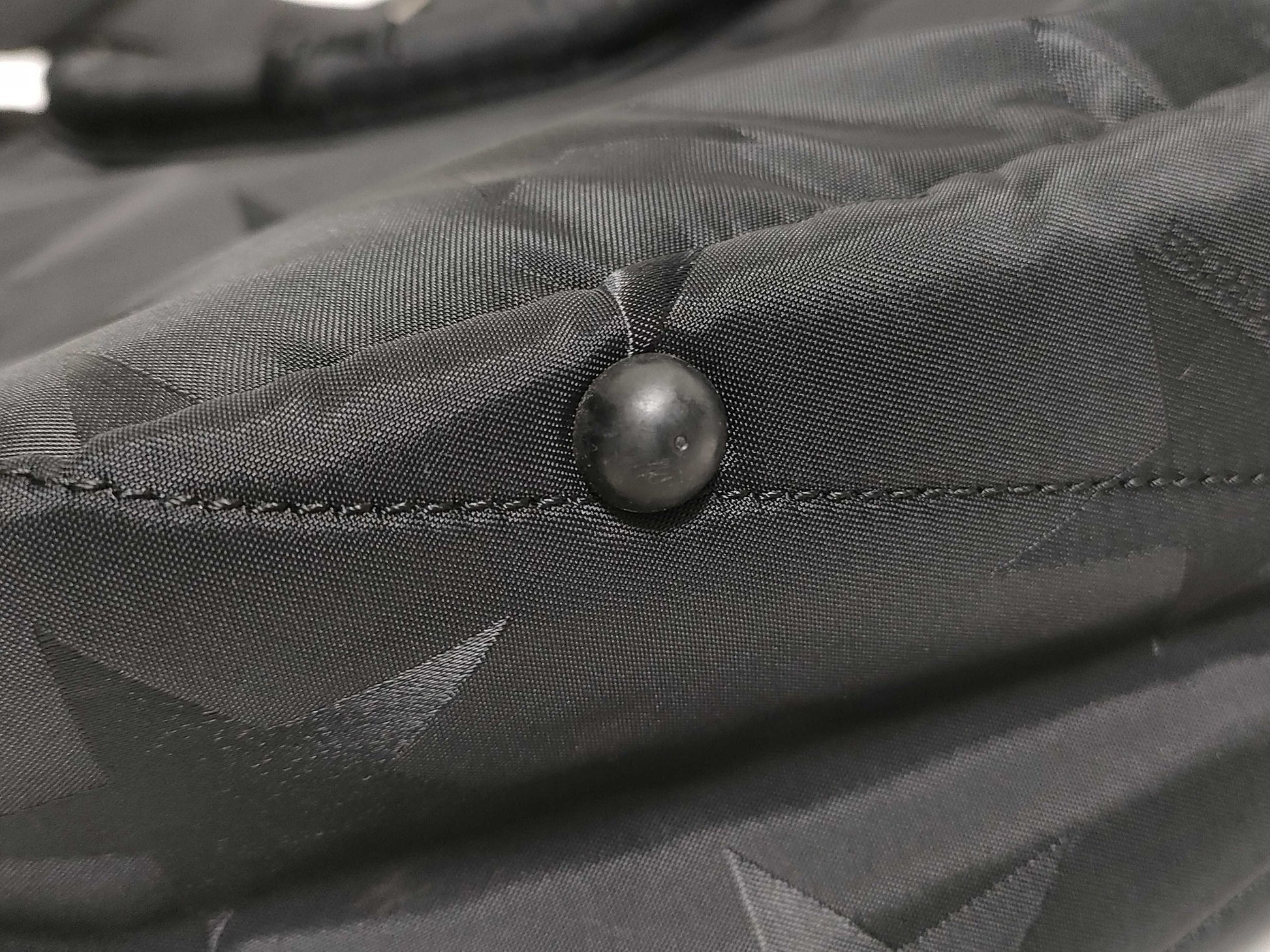 PORTER PORTER Flag 2-Way Tote Bag Star Pattern Nylon Jacquard Black Tote Bag