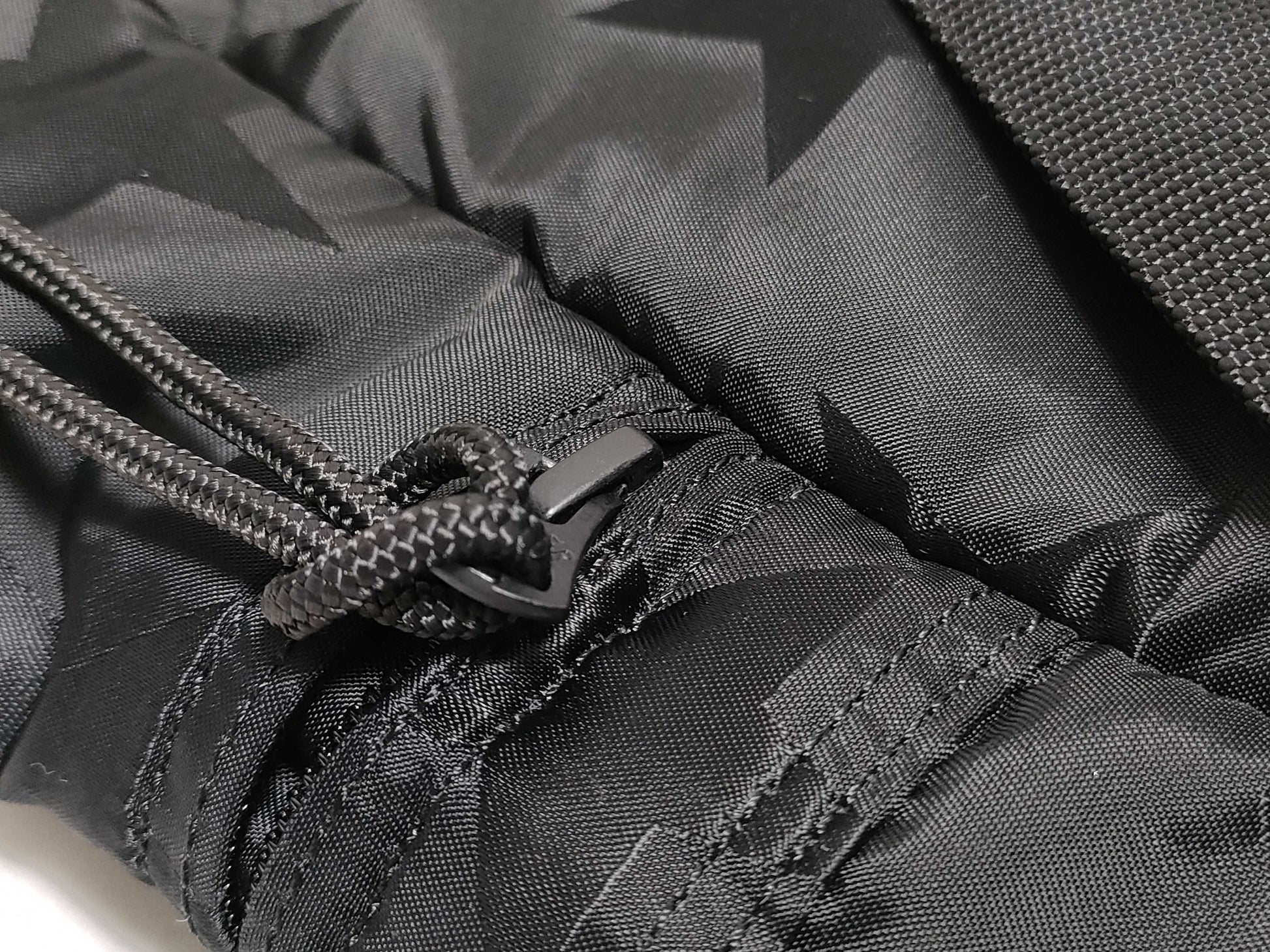 PORTER PORTER Flag 2-Way Tote Bag Star Pattern Nylon Jacquard Black Tote Bag
