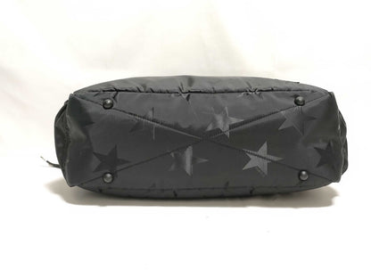 PORTER PORTER Flag 2-Way Tote Bag Star Pattern Nylon Jacquard Black Tote Bag