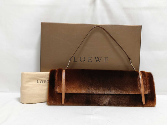 LOEWE LOEWE Shoulder Bag, Brown, Porco and Sheepskin