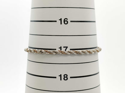 Tiffany & Co. Twisted Knot Bracelet in Silver and 18K Yellow Gold.