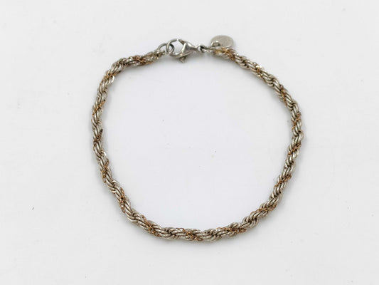 Tiffany & Co. Twisted Knot Bracelet in Silver and 18K Yellow Gold.