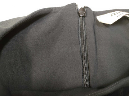 FENDI FENDI Dress Mink Heart Black Dress