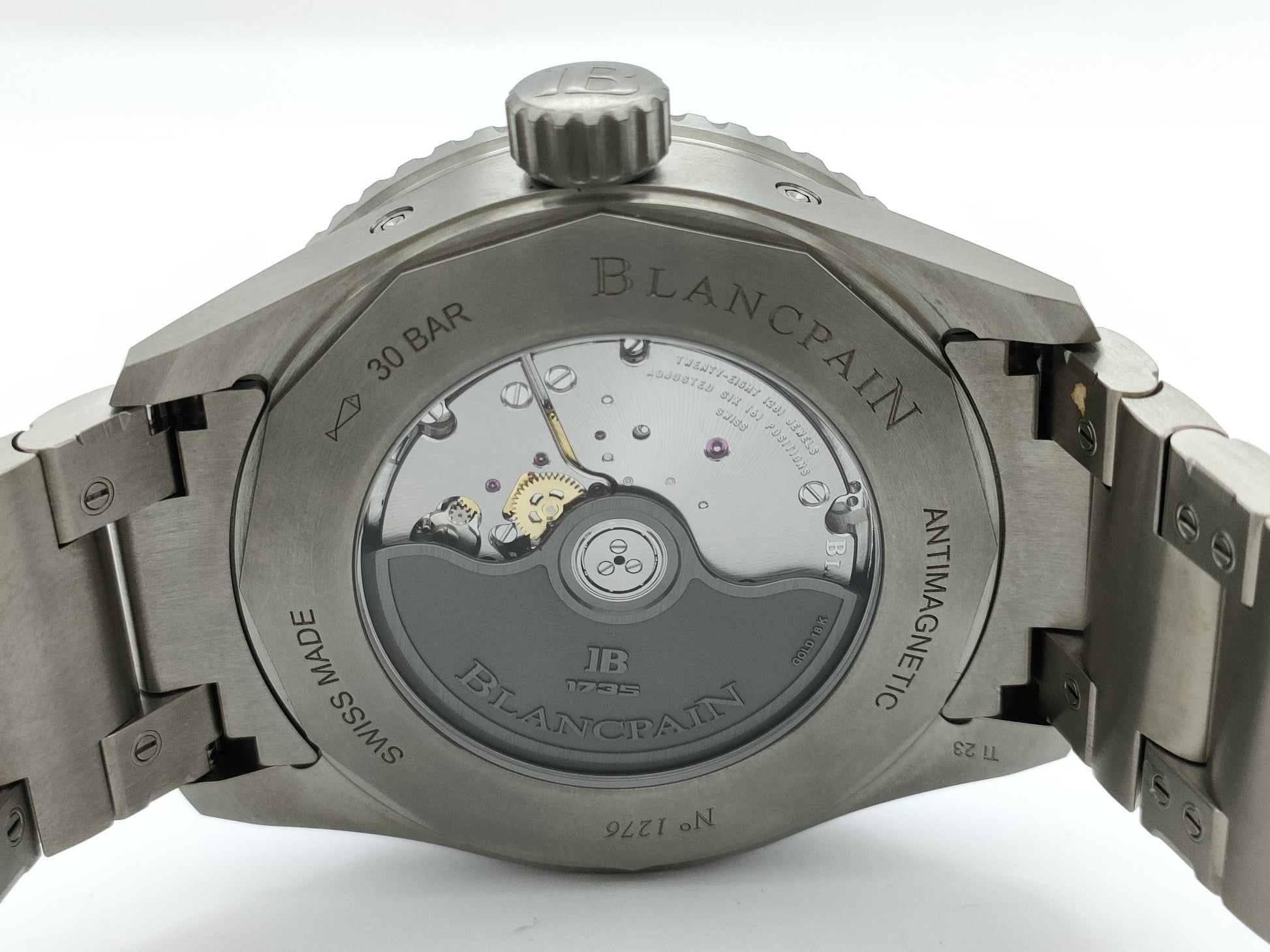 Blancpain Fifty Fathoms Bathyscaphe Complete Calendar Moon Phase 5054-1210-98S 1276 Automatic Men's Watch