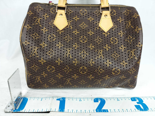 LOUIS VUITTON RFID Unverifiable MB0046 Monogram LVM95180 PerfoSpeedy 30 Fuchsia Handbag