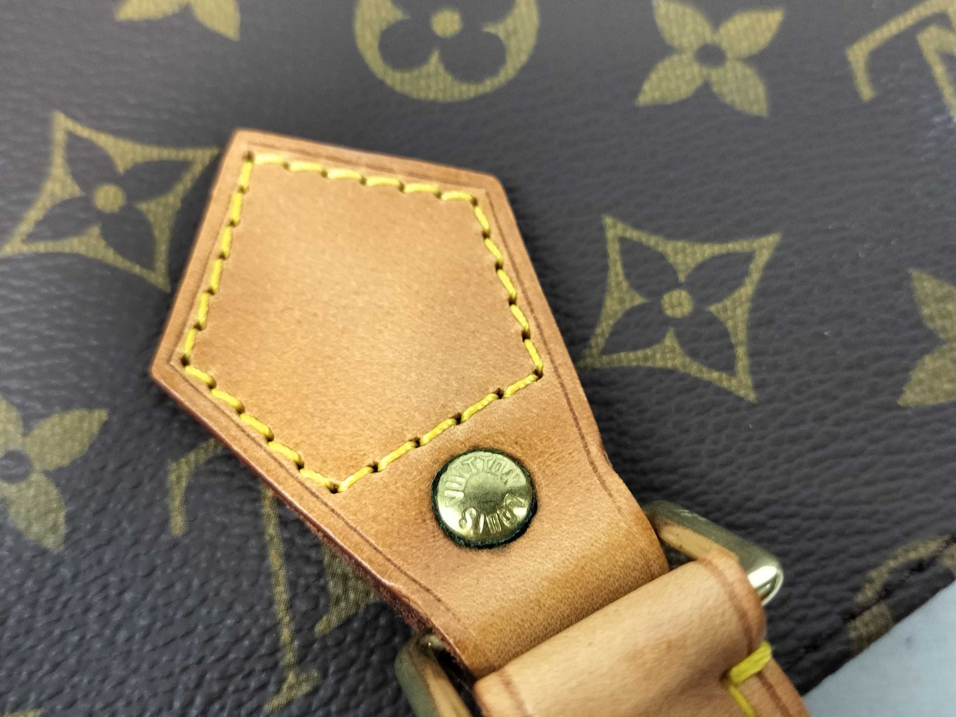 LOUIS VUITTON RFID Unverified MI0060 Monogram LV Sac Plat Monogram M511140 MI0060 Brown Tote Bag