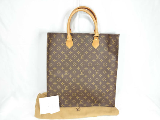 LOUIS VUITTON RFID Unverified MI0060 Monogram LV Sac Plat Monogram M511140 MI0060 Brown Tote Bag