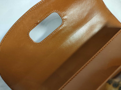 GUCCI Bamboo GUCCI Handbag Bamboo Leather Brown Handbag