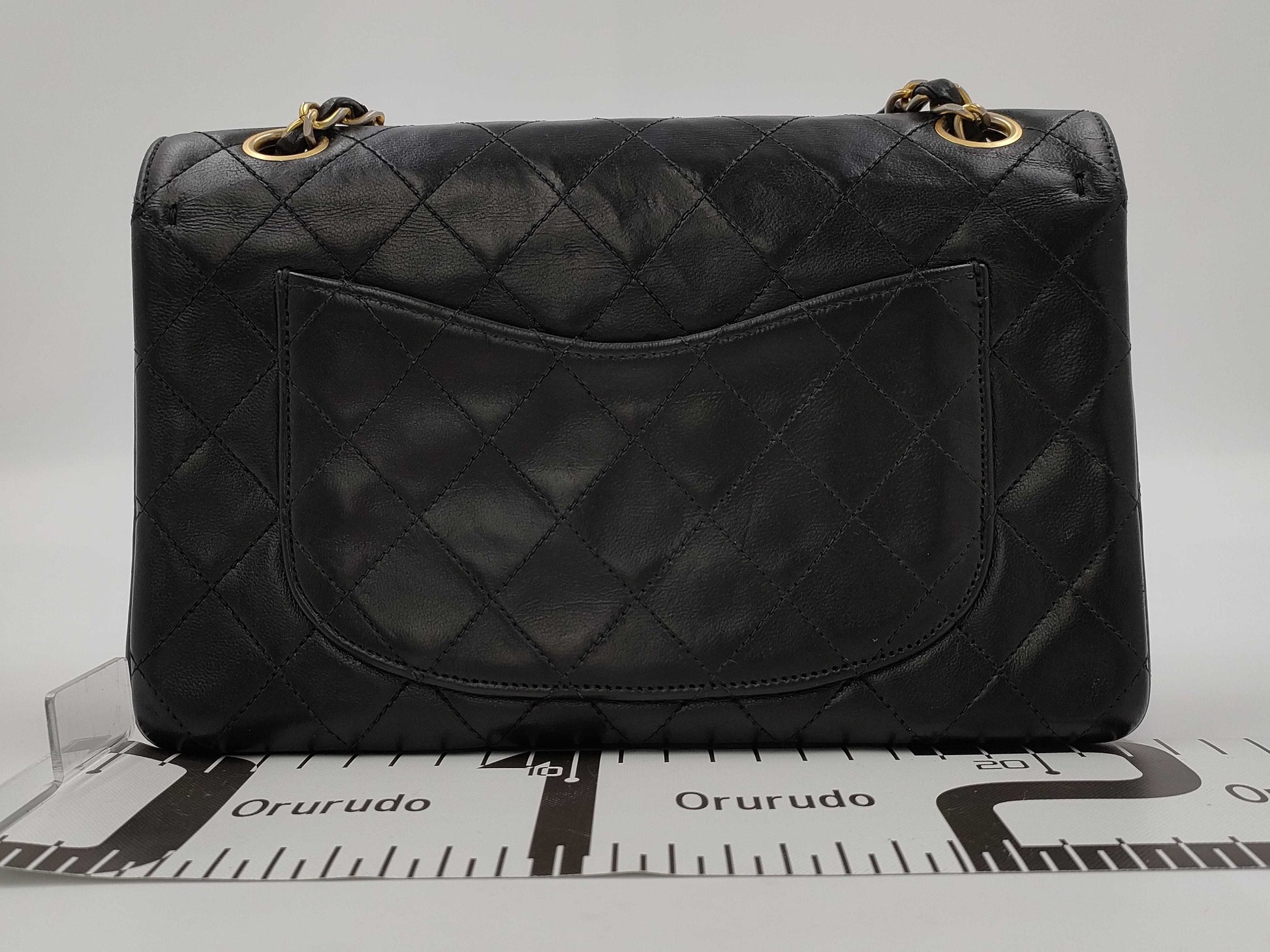 CHANEL Matelasse 23 Double Flap Lambskin Chain Shoulder Bag 
