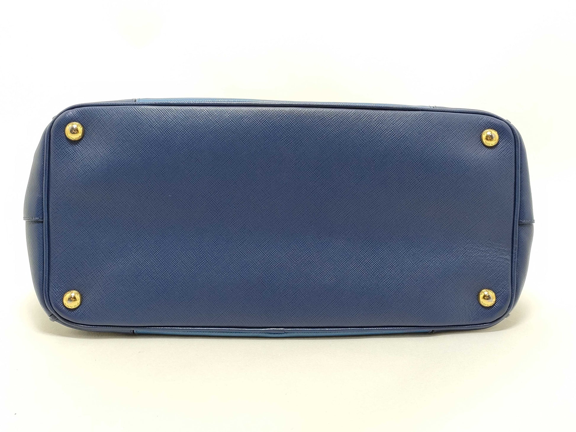 PRADA Prada 2-way bag, blue Saffiano leather tote bag
