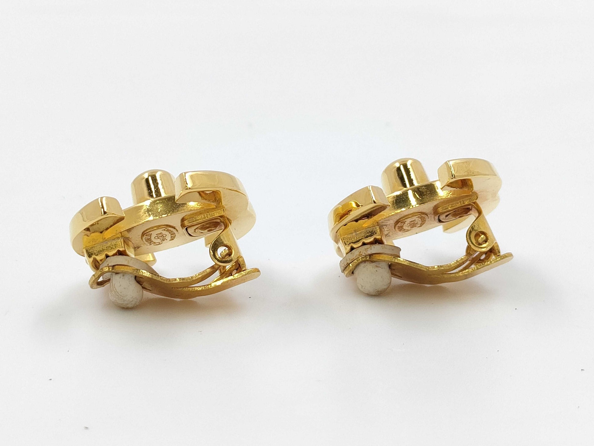 CHANEL Coco Mark Turn Lock 96A Earrings