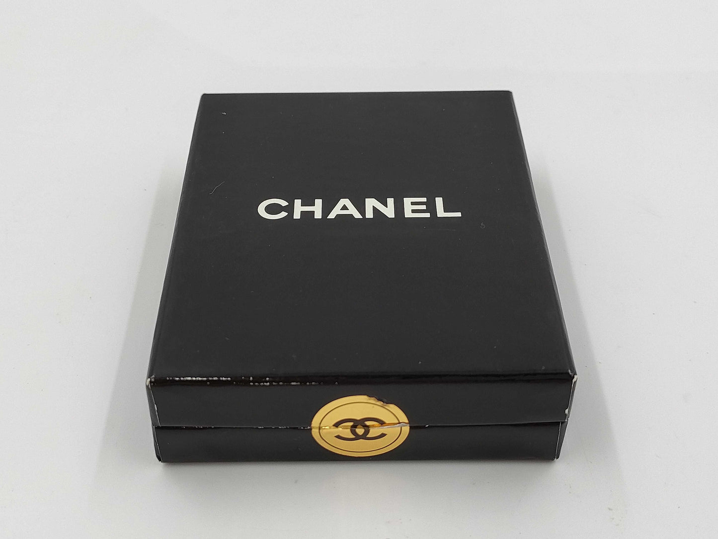 CHANEL Coco Mark Square Vintage Earrings
