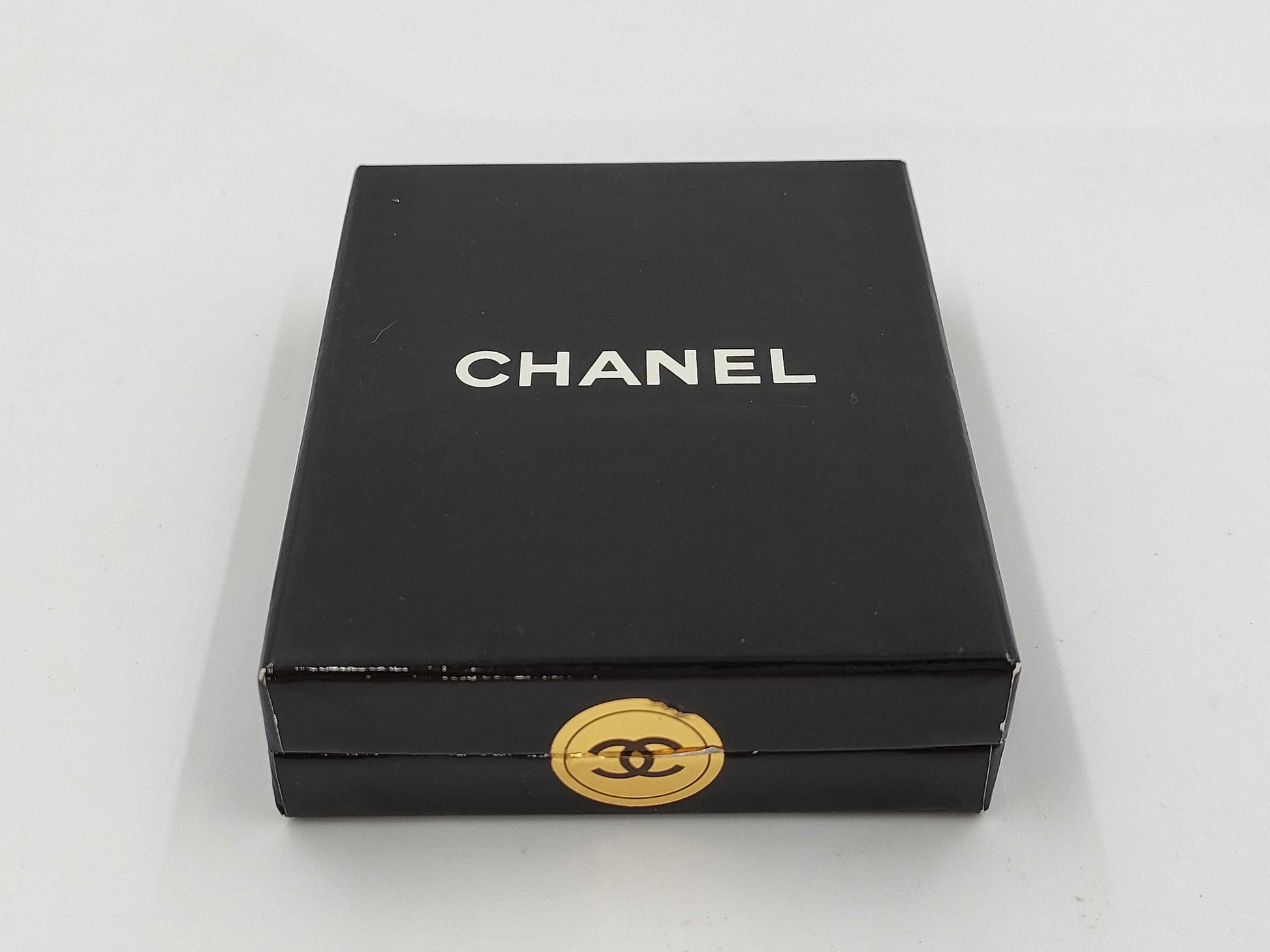 CHANEL Coco Mark Square Vintage Earrings