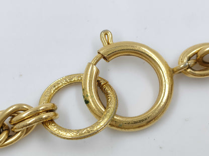 CHANEL Gold Logo Necklace