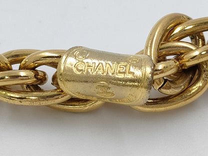 CHANEL Gold Logo Necklace