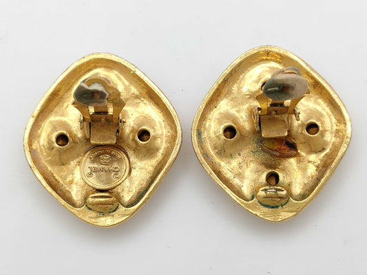 CHANEL Stone Earrings