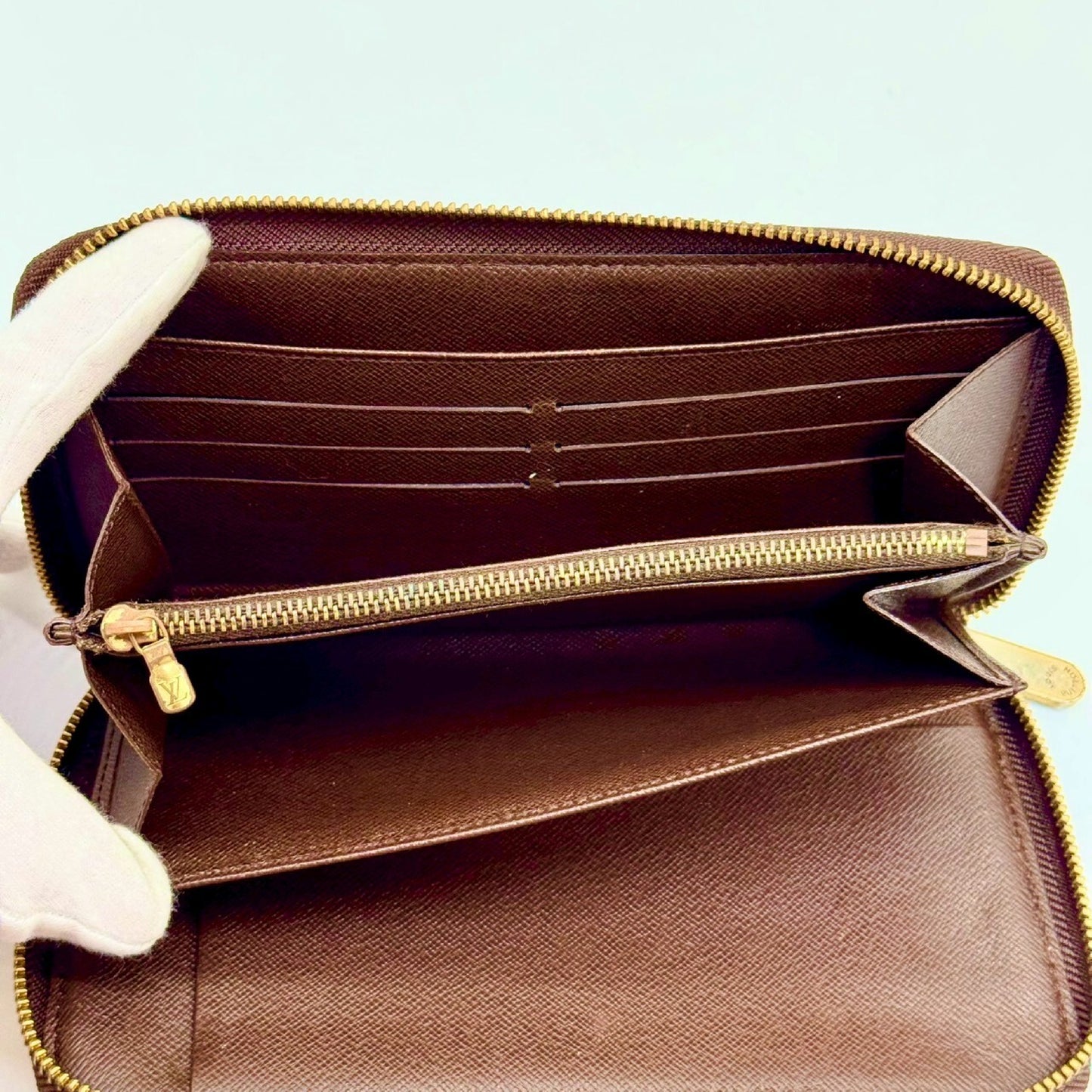 LOUIS VUITTON Damier Organizer Long Wallet VI0095 Wallet