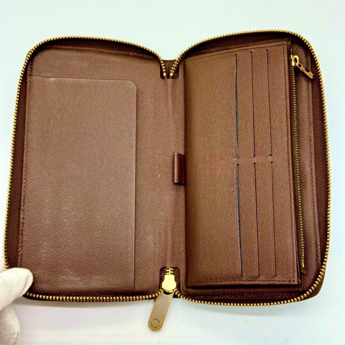 LOUIS VUITTON Damier Organizer Long Wallet VI0095 Wallet