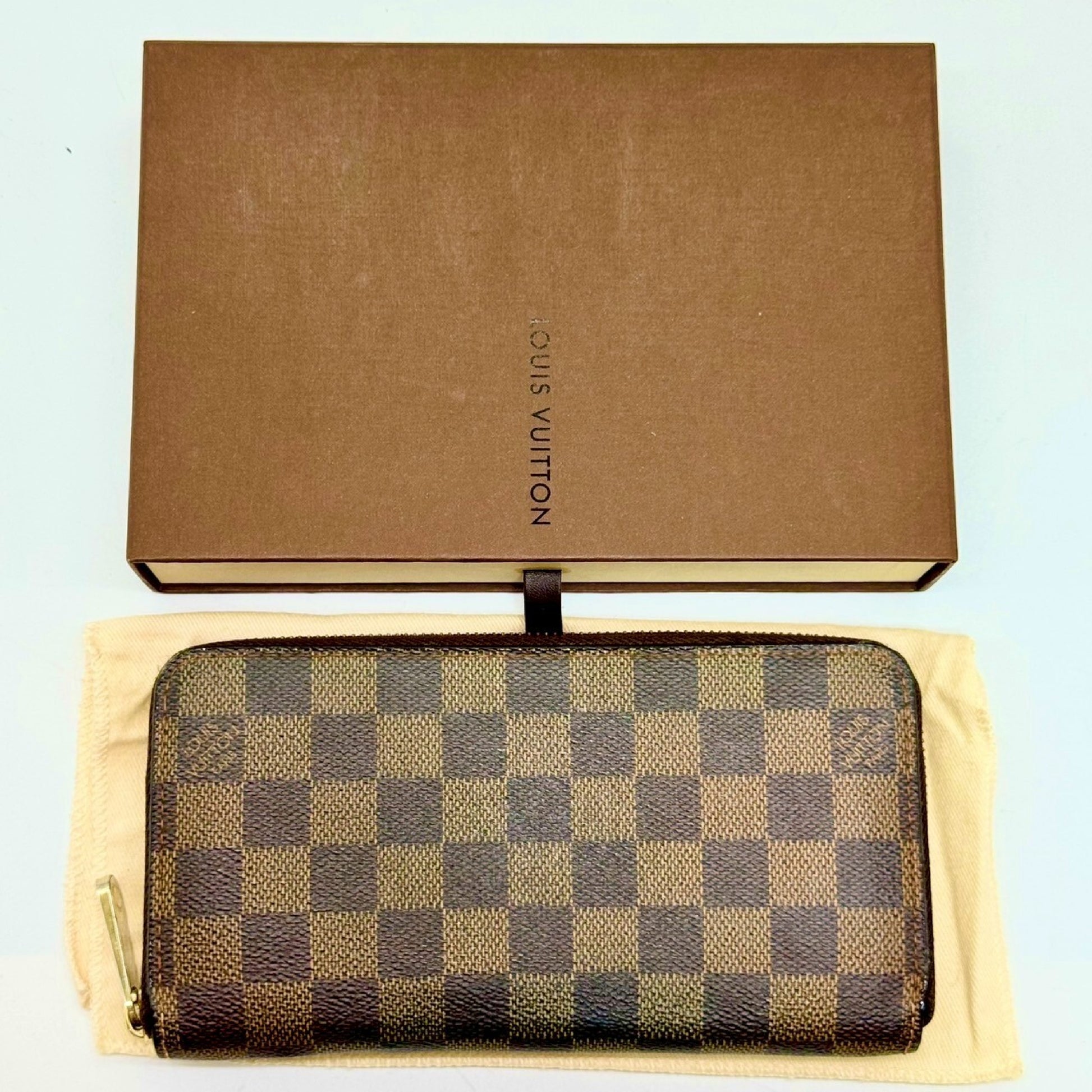 LOUIS VUITTON Damier Zippy Wallet Long Wallet CA4007 Wallet