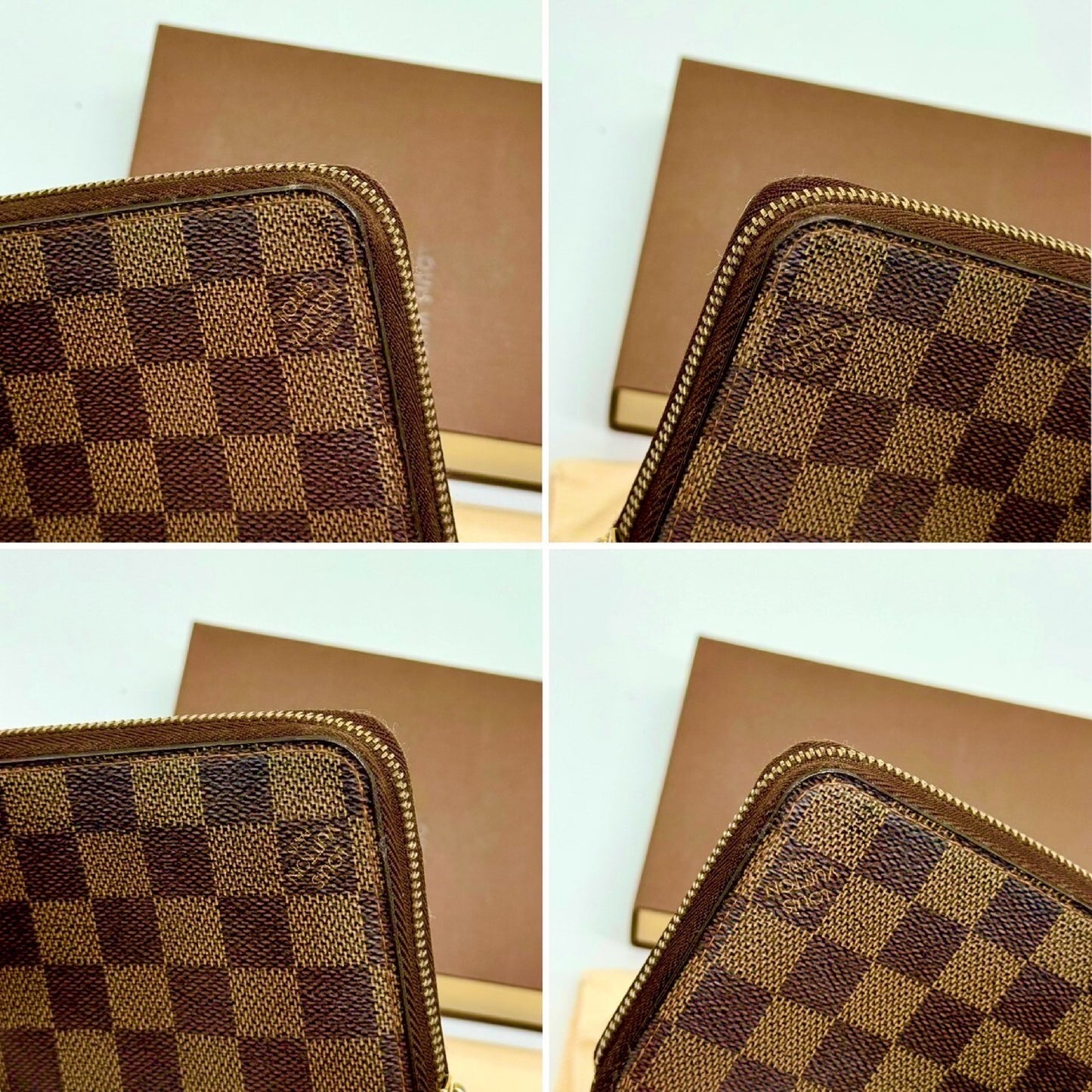 LOUIS VUITTON Damier Zippy Wallet Long Wallet CA4007 Wallet